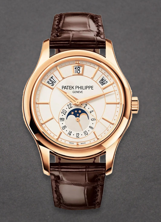 Patek Philippe Annual Calendar in Rose Gold on Brown Leather Strap