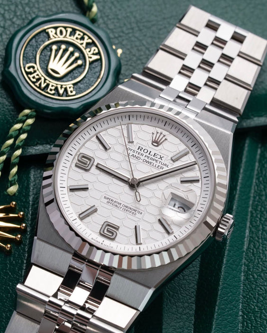 Rolex Land-Dweller Oyster , 40 mm, Oystersteel and white gold