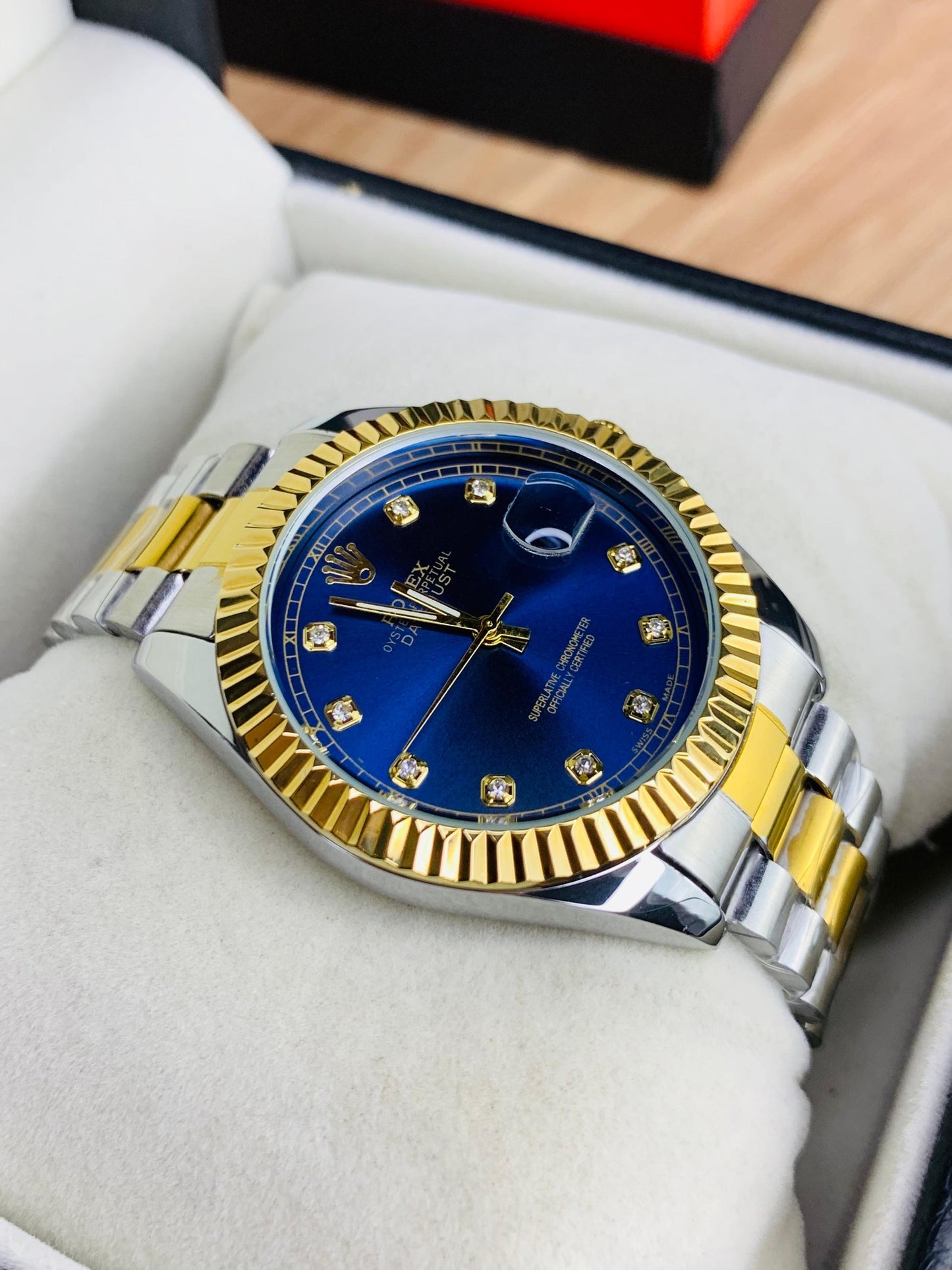 Rolex Datejust 41 18K/SS with Black Diamond Dial | 2024 | 41mm