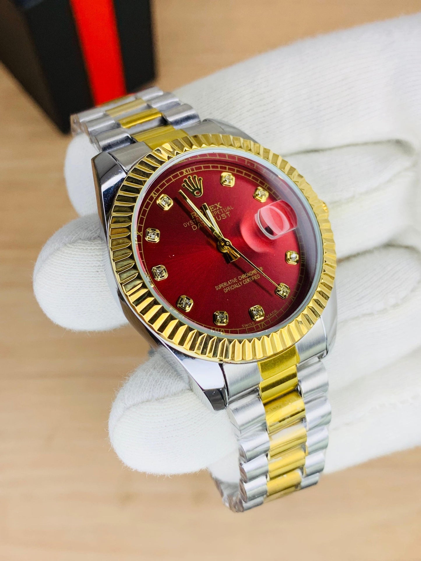 Rolex Datejust 41 18K/SS with Black Diamond Dial | 2024 | 41mm