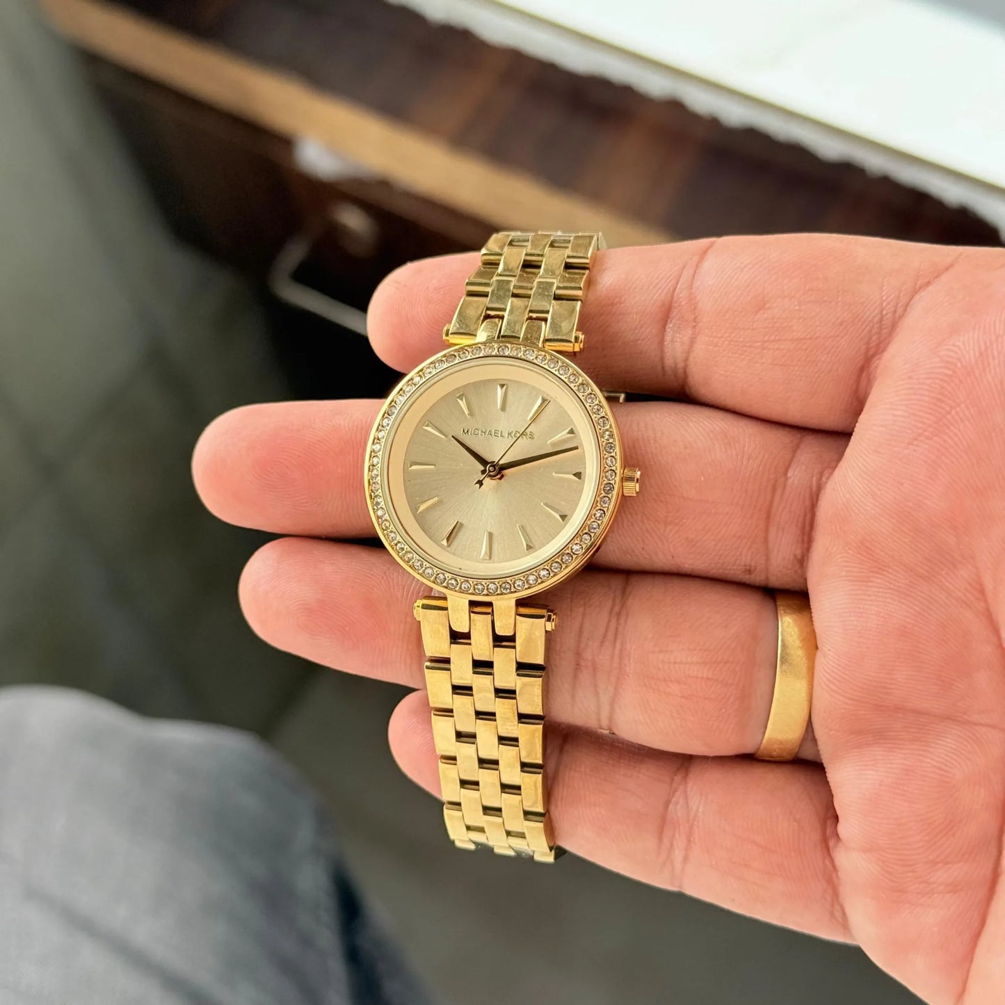 Michael Kors Mini Darci MK3295 Crystal Gold-tone Stainless Steel Women's Watch