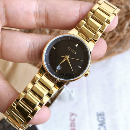 CITIZEN Womens Quartz Watch, Analog Display And Stainless Steel Strap, Gold