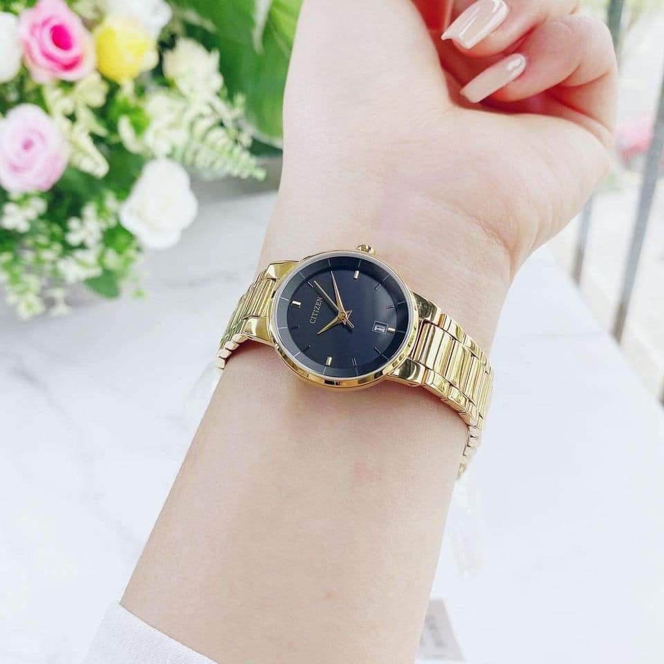 CITIZEN Womens Quartz Watch, Analog Display And Stainless Steel Strap, Gold