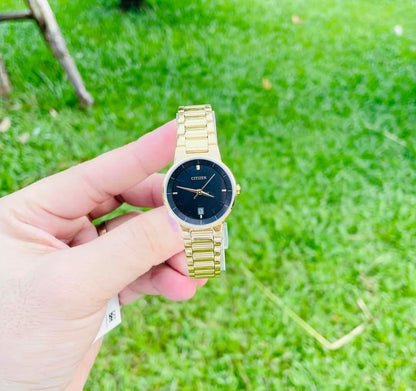 CITIZEN Womens Quartz Watch, Analog Display And Stainless Steel Strap, Gold