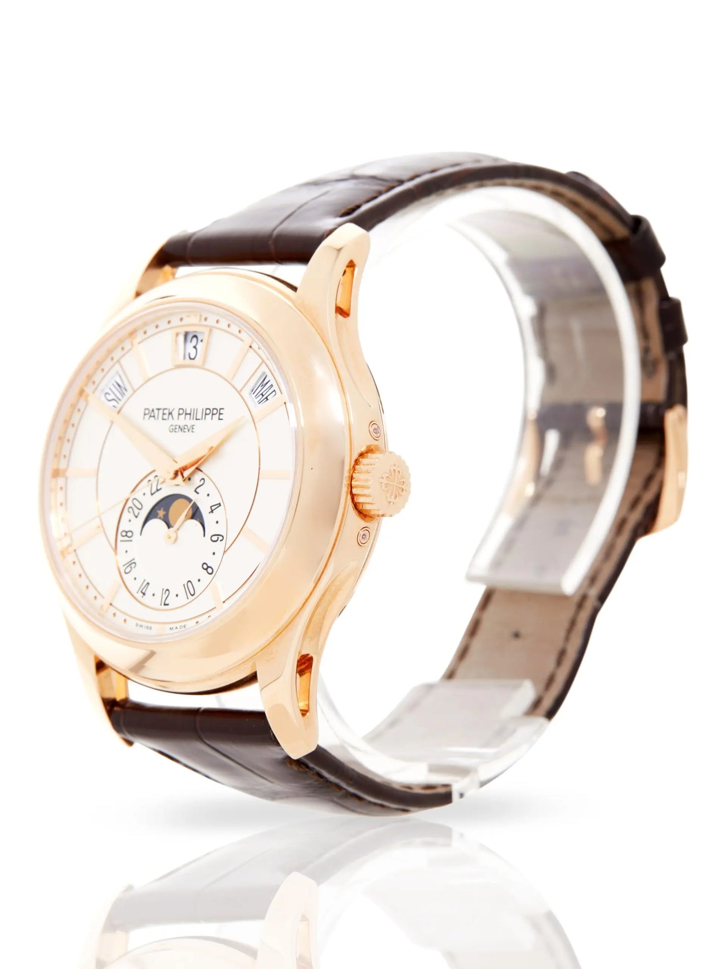 Patek Philippe Annual Calendar in Rose Gold on Brown Leather Strap