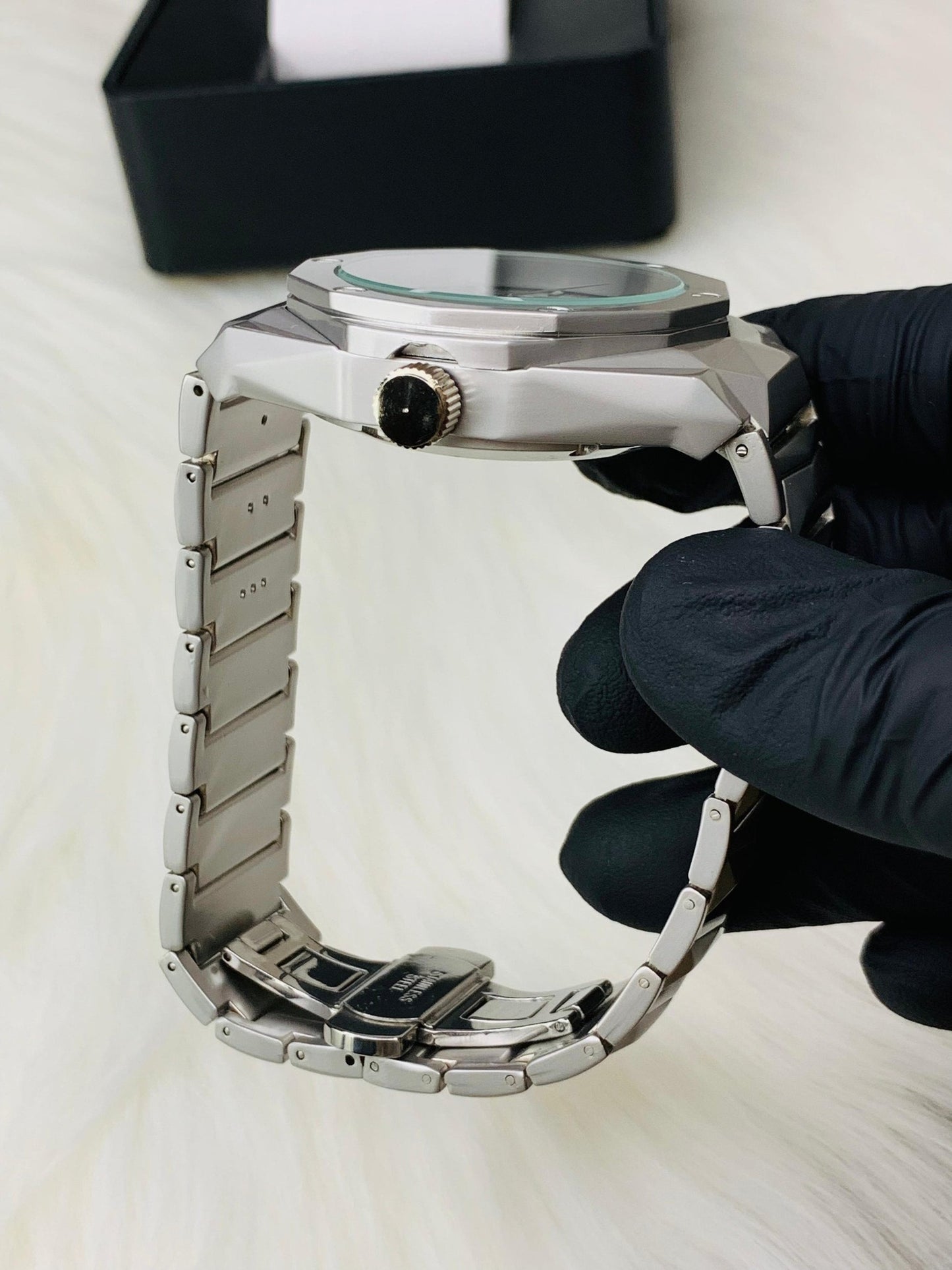 Matte HB Skeleton | Diamond Cut Model | Engraved Chain (Silver)