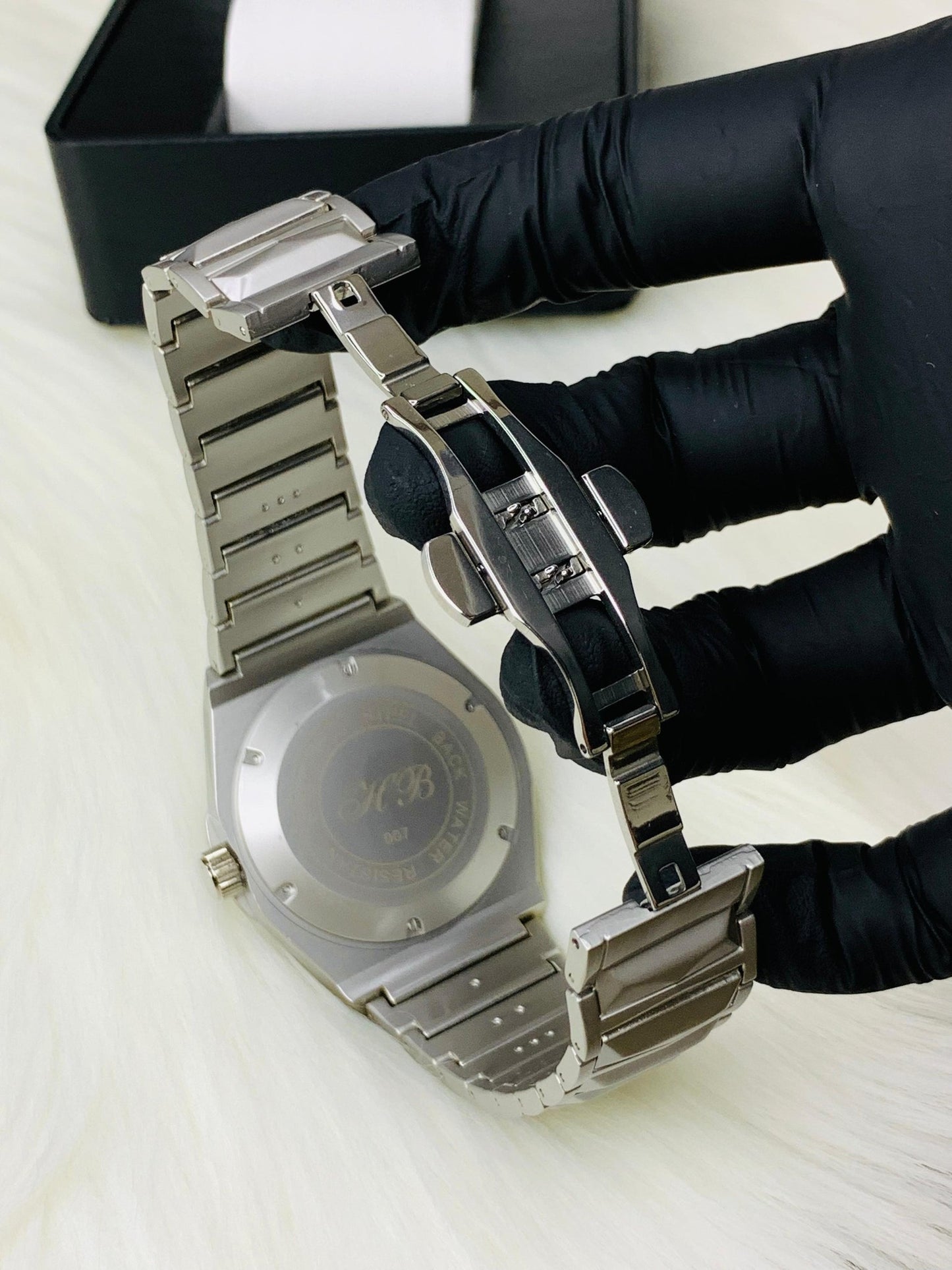 Matte HB Skeleton | Diamond Cut Model | Engraved Chain (Silver)