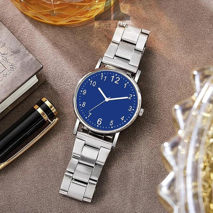 Axyela Silver Chain chronograph Watch