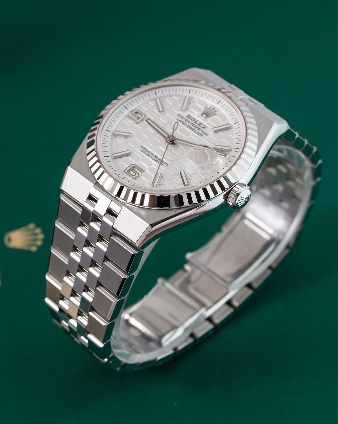 Rolex Land-Dweller Oyster , 40 mm, Oystersteel and white gold