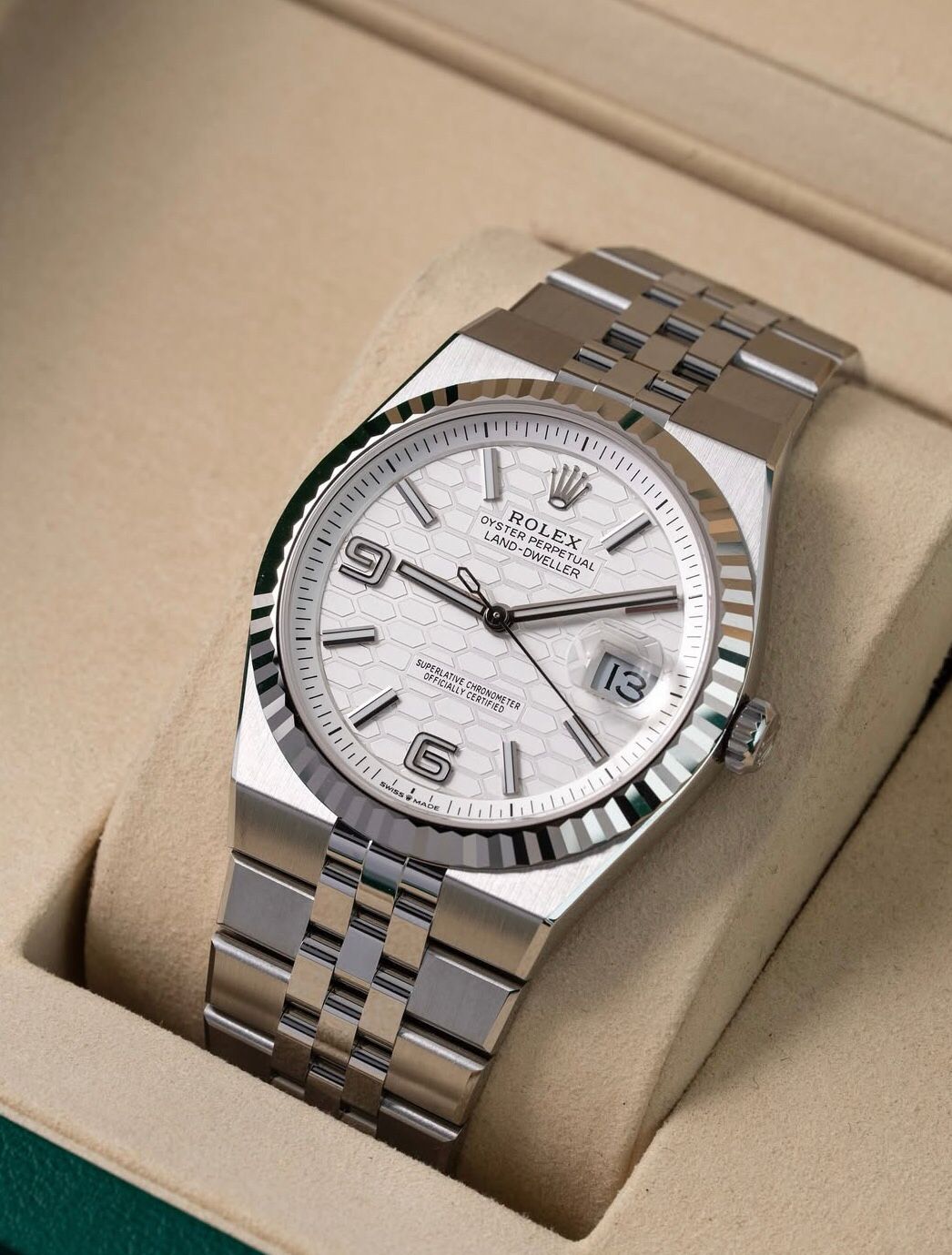 Rolex Land-Dweller Oyster , 40 mm, Oystersteel and white gold