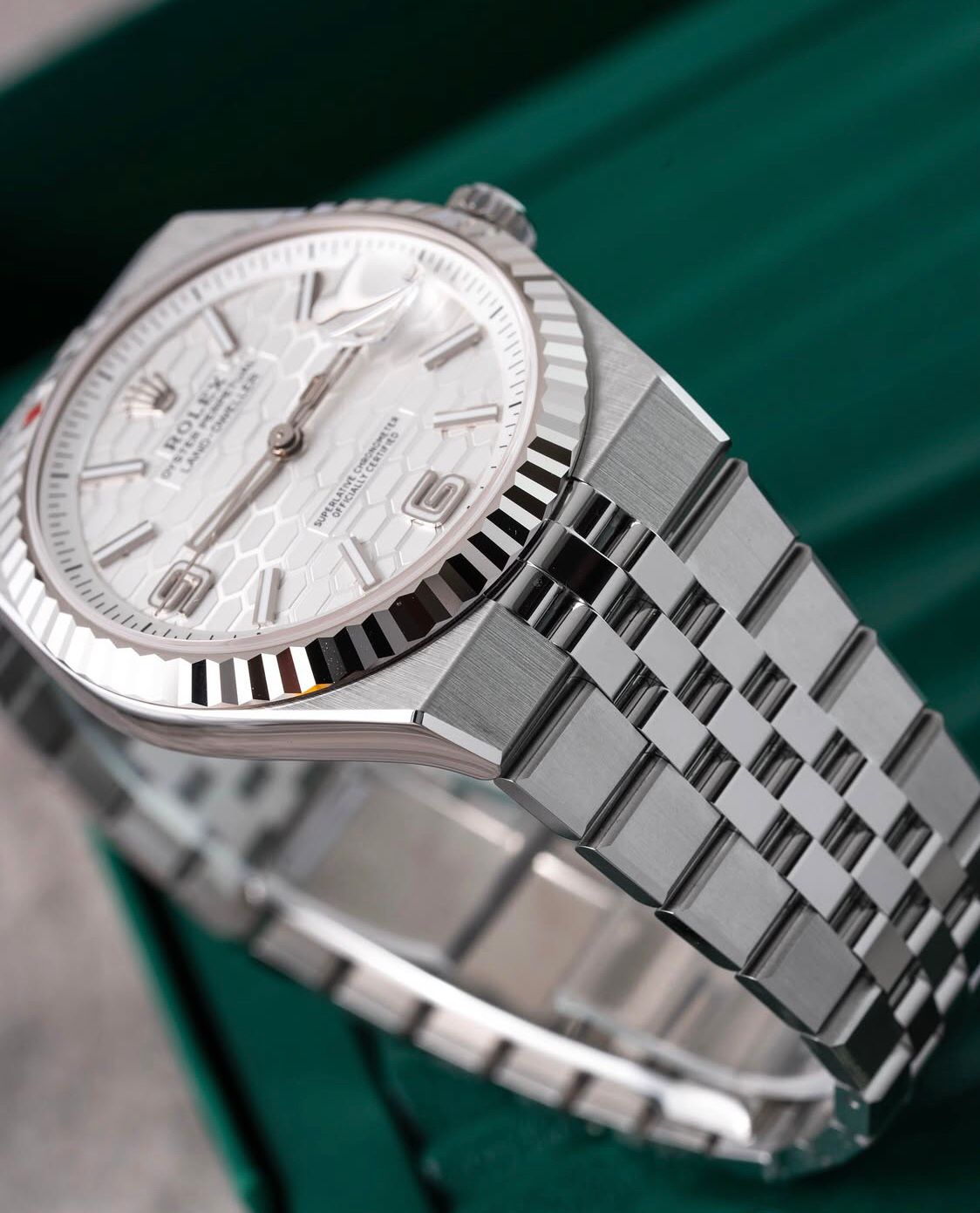 Rolex Land-Dweller Oyster , 40 mm, Oystersteel and white gold