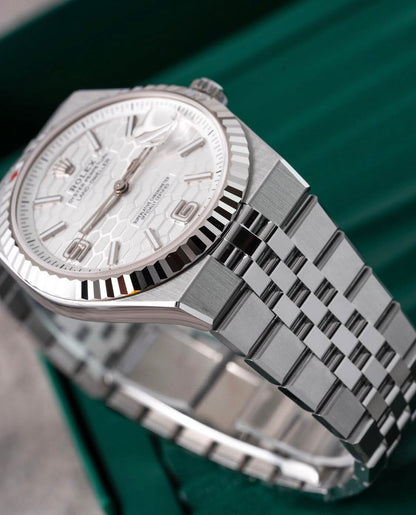 Rolex Land-Dweller Oyster , 40 mm, Oystersteel and white gold