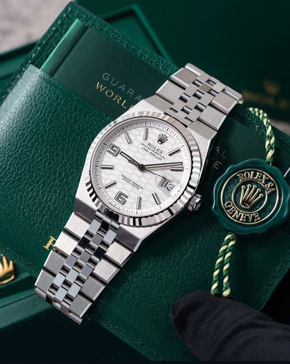 Rolex Land-Dweller Oyster , 40 mm, Oystersteel and white gold
