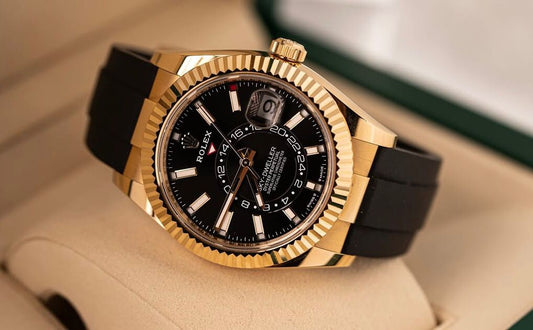 ROLEX SKY DWELLER OYSTERFLEX (GOLD BLACK) - WATCH TRADE