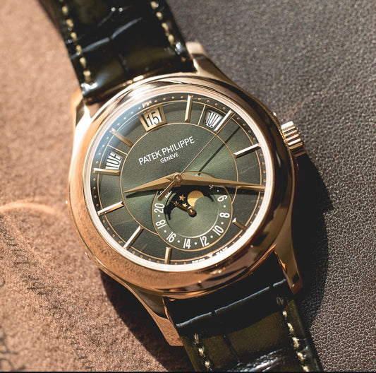Patek Philippe Annual Calendar 18K Olive Green Dial