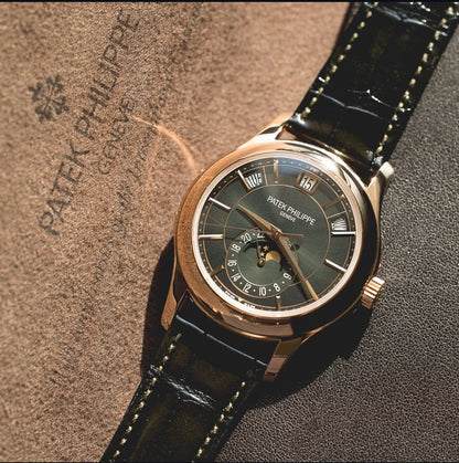 Patek Philippe Annual Calendar 18K Olive Green Dial