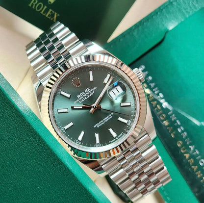Rolex Oyster Perpetual Datejust 36mm “Mint Green Index Dial” Stainless Steel 126234