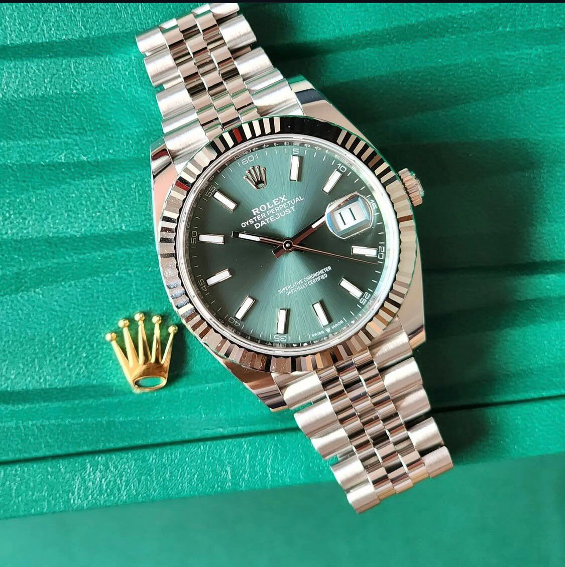 Rolex Oyster Perpetual Datejust 36mm “Mint Green Index Dial” Stainless Steel 126234