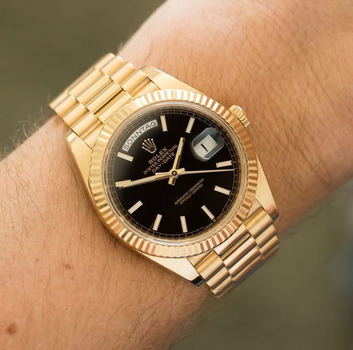 Rolex Day-Date 40, also known as the "President Watch".