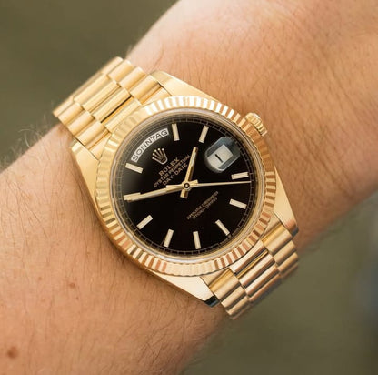 Rolex Day-Date 40, also known as the "President Watch".