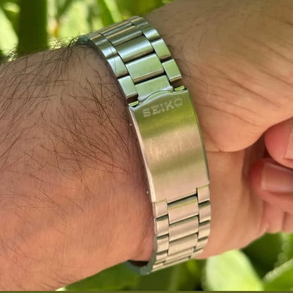 Vintage Seiko 5 Automatic 7009 Salmon Dial 17 Jewel Refurbished WristWatch