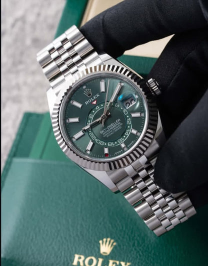 Rolex Sky-Dweller Green Dial watch for Men/Unisex