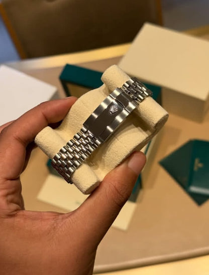 NEW Datejust 36mm 126234 Fluted Bezel Wimbledon Rhodium Dial Jubilee Bracelet Watch