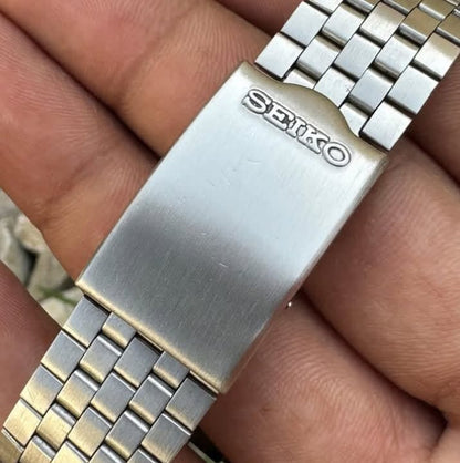 Seiko Quartz Type II Watch 1970s Dark Dial Watch