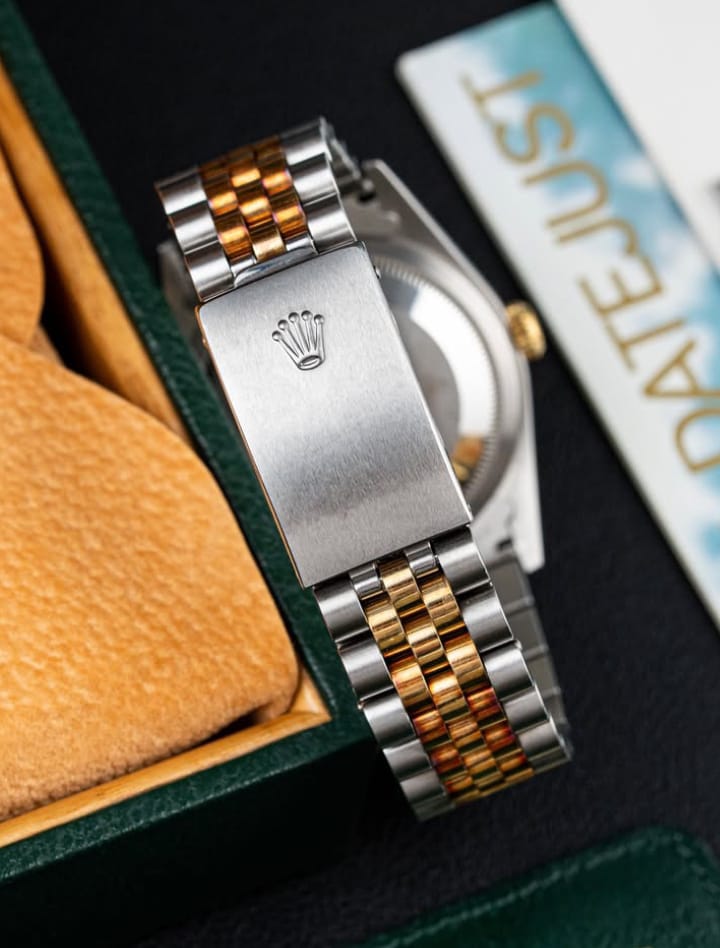 ROLEX Datejust 16233G Factory Diamond Dial Swiss Men Watch