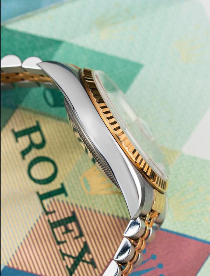 ROLEX Datejust 16233G Factory Diamond Dial Swiss Men Watch