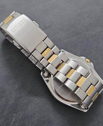 Citizen Men’s Quartz Two-Tone Bracelet Watch With Black Dial BF0584-56E