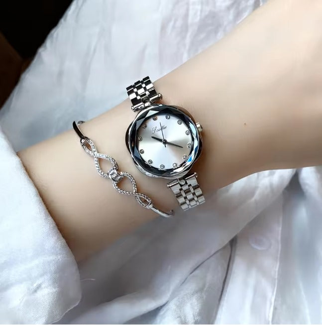 Scottie 9341 Women's Luxury Quartz Wristwatch Casual Stainless Steel