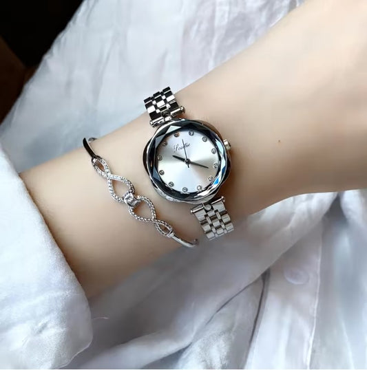 Scottie 9341 Women's Luxury Quartz Wristwatch Casual Stainless Steel