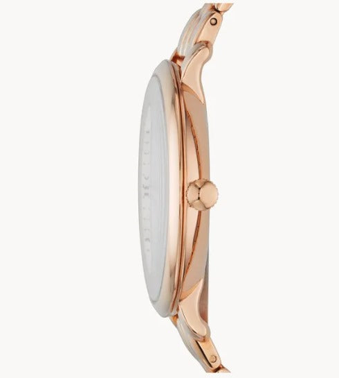 Fossil Jacqueline Rose-Tone Stainless Steel Watch for Women- ES3435