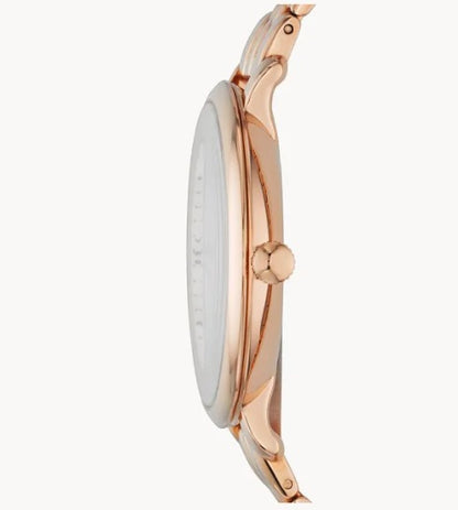 Fossil Jacqueline Rose-Tone Stainless Steel Watch for Women- ES3435