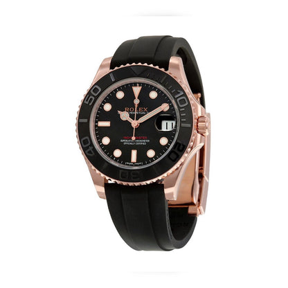 Rolex Yacht Master Rose Gold Oysterflex Watch