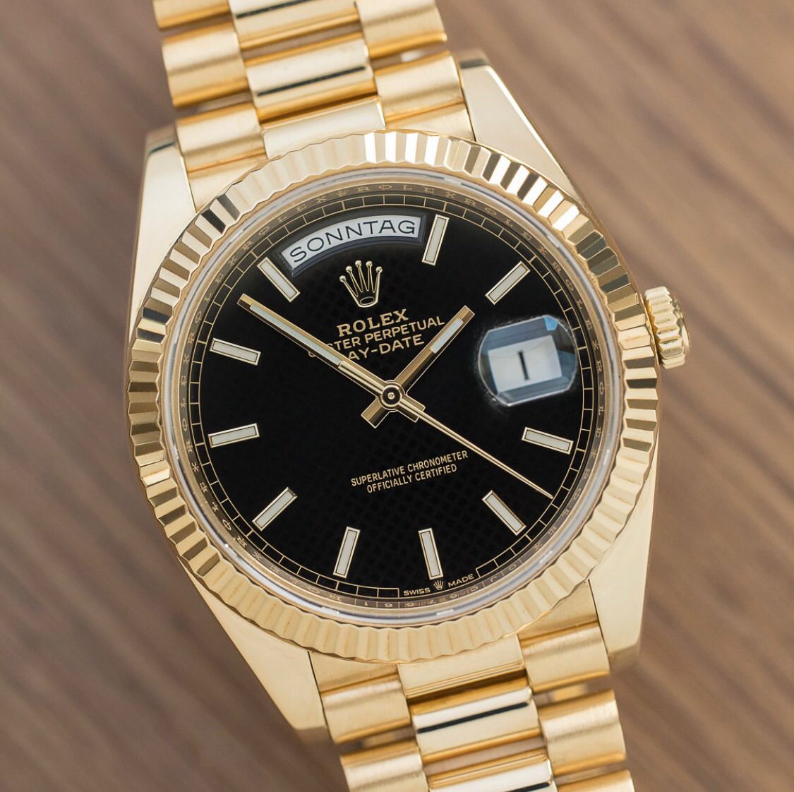 Rolex Day-Date 40, also known as the "President Watch".