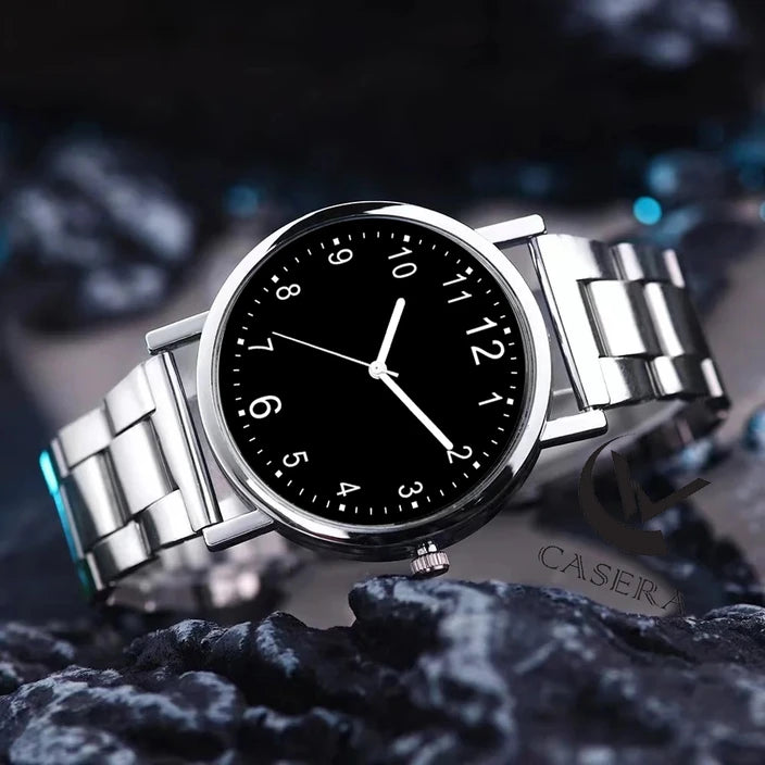 Axyela Silver Chain chronograph Watch