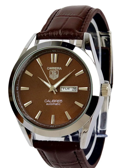 Carrera Calibre 5 – Luxury Swiss Watch – Leather Strap – S-739