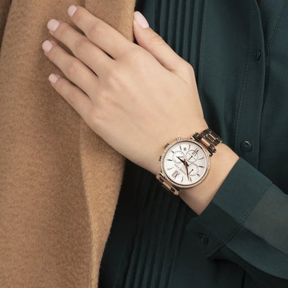 Michael Kors Sofie Chronograph women's watch, rose-gold tone stainless steel