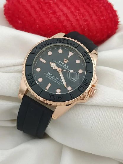Rolex Yacht Master Rose Gold Oysterflex Watch