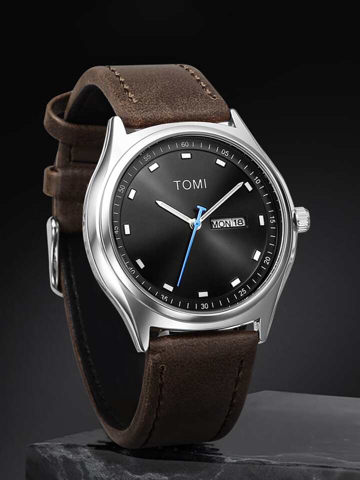 TOMI T-030 Men's Watch Date Day, Strap Watch